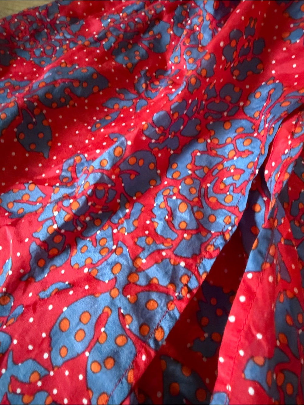 Diane von Furstenberg DVF Silk Cotton Floral Wrap Dress – Size Large - Picture 5 of 8